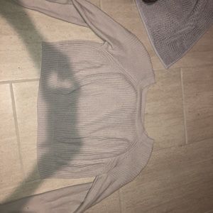 Beige crop sweater